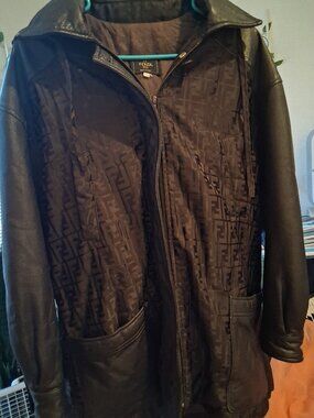 FENDI zucca hooded jacket size 40P